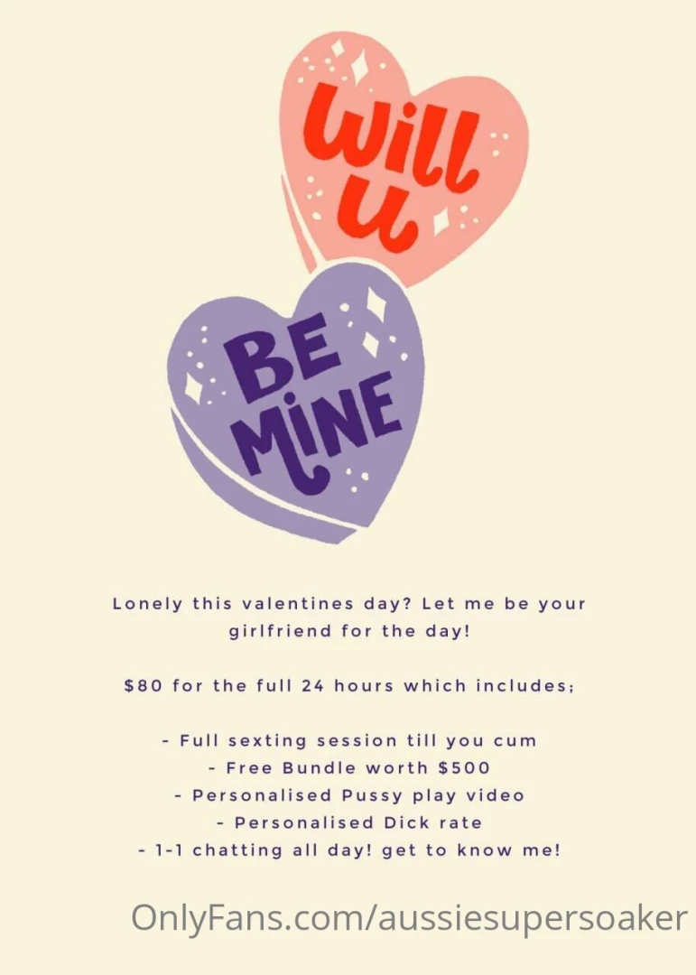 Special on gfe for valentines baby 