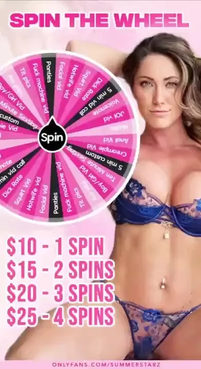 Spin to win with me ready to try your luck spin my exclusive fan wheel 