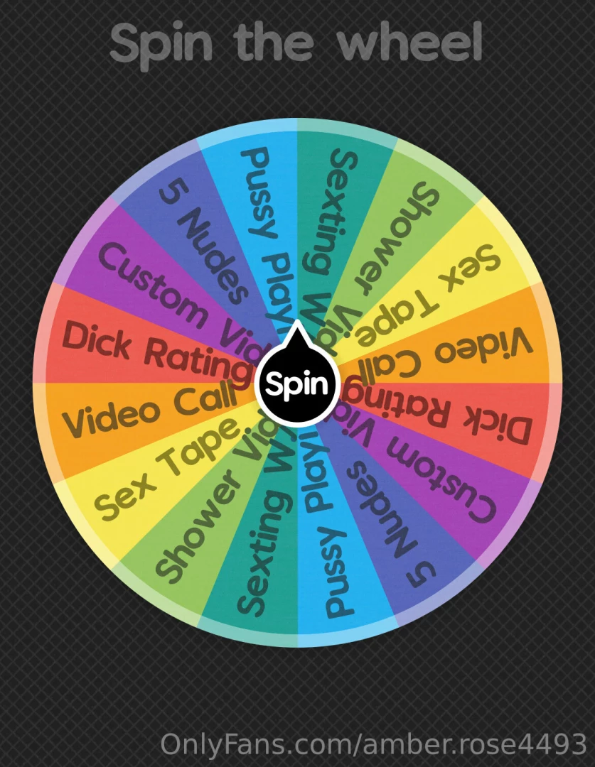 Let s have some fun and spin the wheel cum play with me 15 1 spin 25 2 