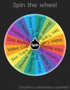 Let s have some fun and spin the wheel cum play with me 15 1 spin 25 2