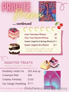 Hola mis amores pinned this sweet tip menu for all my loyal followers part 1