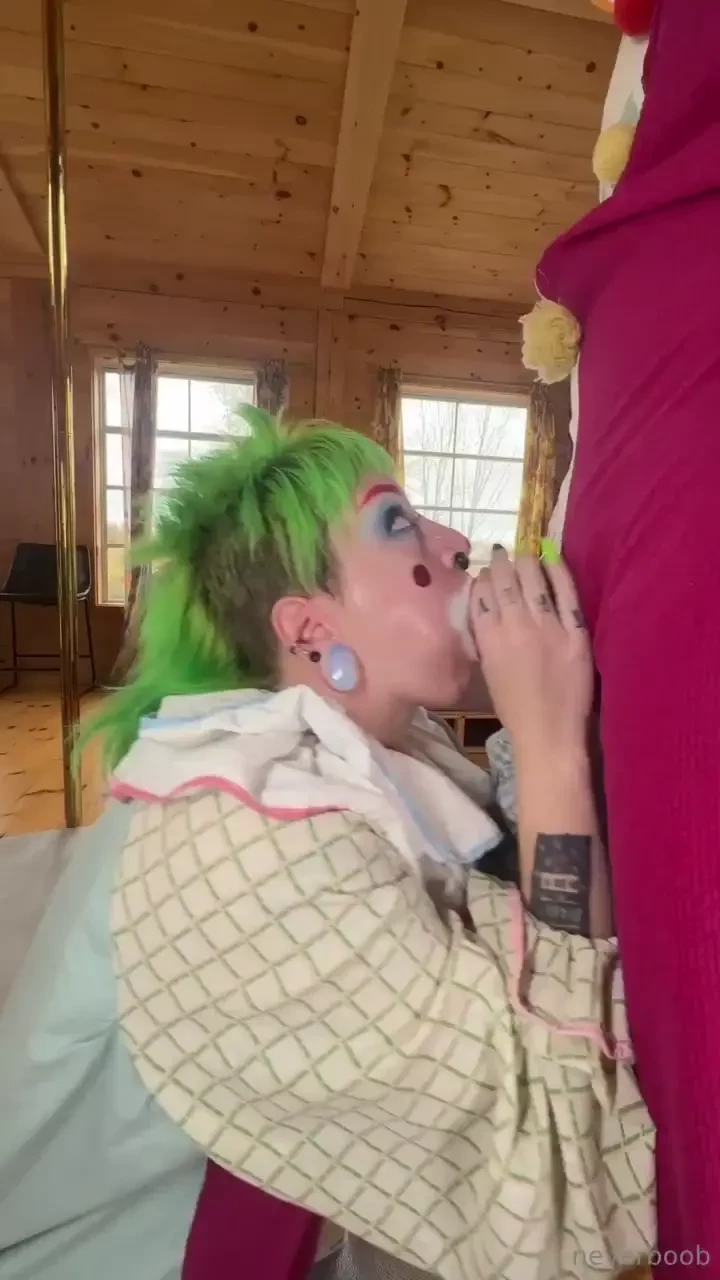 Clown job i finally got my face fucked in full clown by 