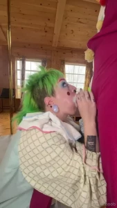 Clown job i finally got my face fucked in full clown by