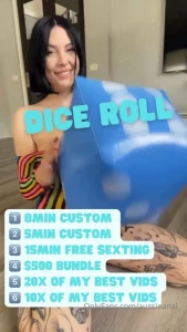 aussieasss1 - Only true fans will play roll this dice with me i ll roll naked tip 8 part 1 