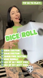 Only true fans will play roll this dice with me i ll roll naked tip 8 part 3