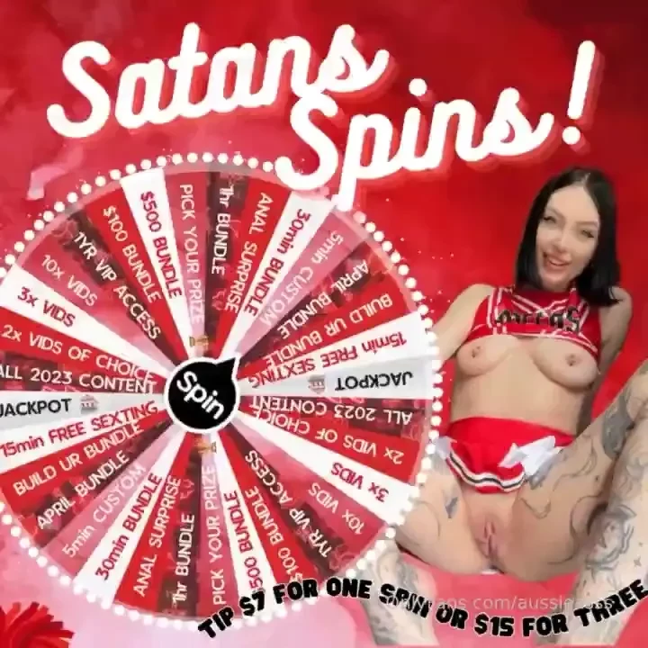 Satans spins guaranteed win heaps of new content this month spins are 