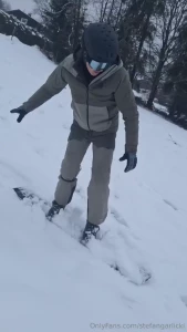 My first time on a snowboard hope this puts a smile on your face