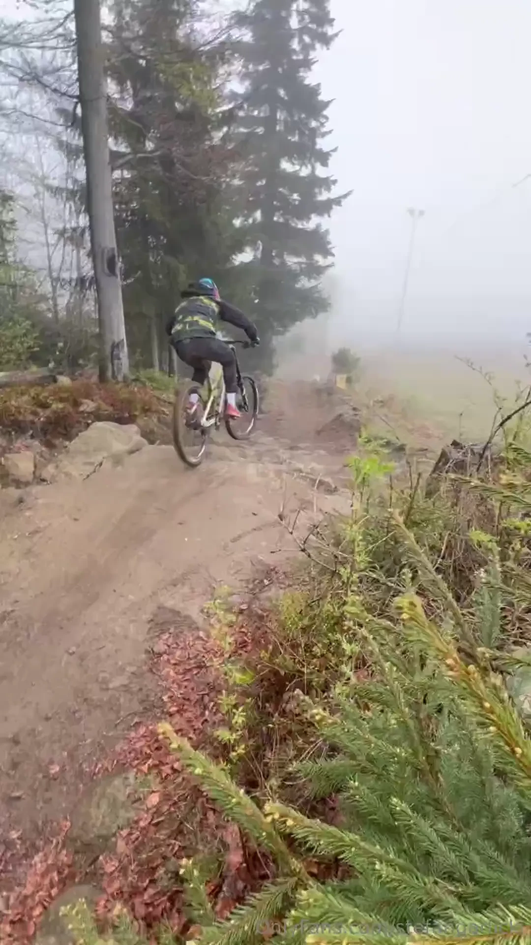 Raw downhill day in the rain loved it 