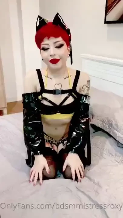 Don t you wanna have fun with your cyborg kitty feed me give me all 