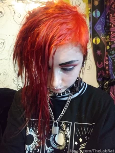 Just bleached my hair and added in some orange part 2