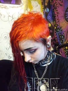 Just bleached my hair and added in some orange part 4