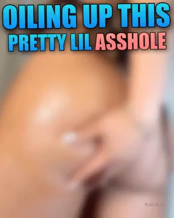 Oiled up n fucked i wanted to try anal for the first time wit my 