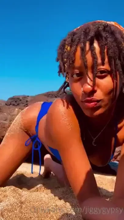 Just lounging amp playing with the sand in one of my favorite blue part 2 