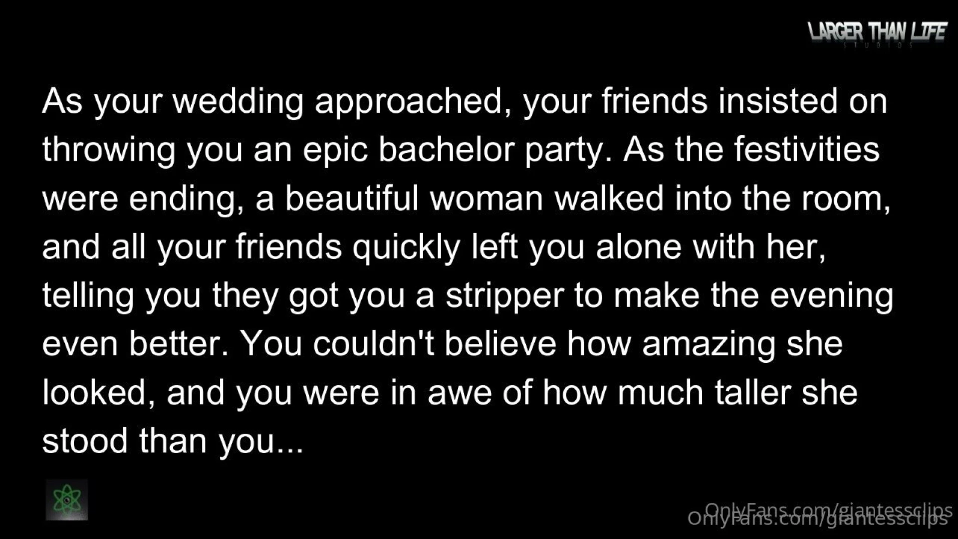 New giantess video drops today - bachelor party giantess stripper part 11 