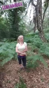 I got a facial in the woods i ve been meeting up with my horny part 1