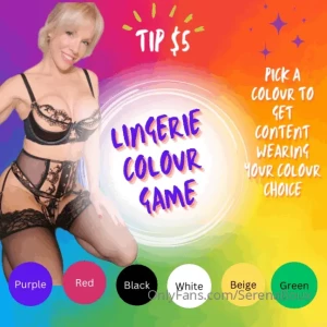 Lingerie colour game tip 5 and pick a color to get a video or explicit