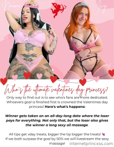 Who s the ultimate valentines day princess me or ivysrevenge it s tip