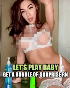 Lets play baby get a bundle surprise rn tip me 5 - feet 10 - ass 15 - part 8