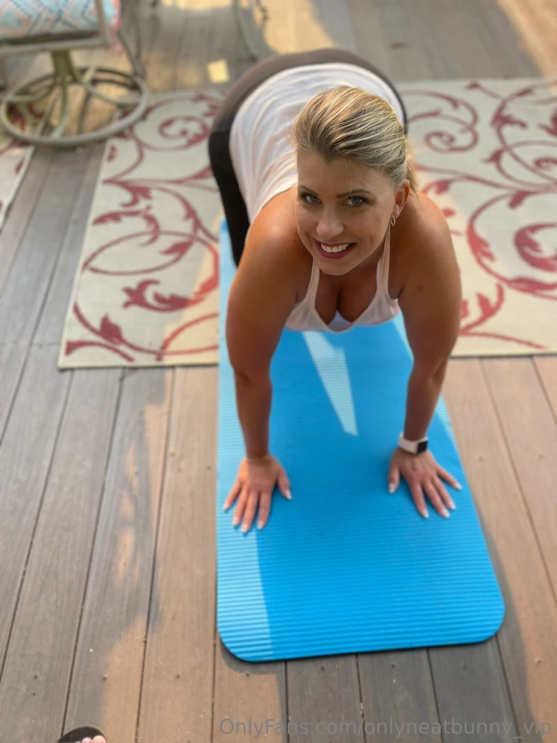 And you my dear have had your morning workout yet 