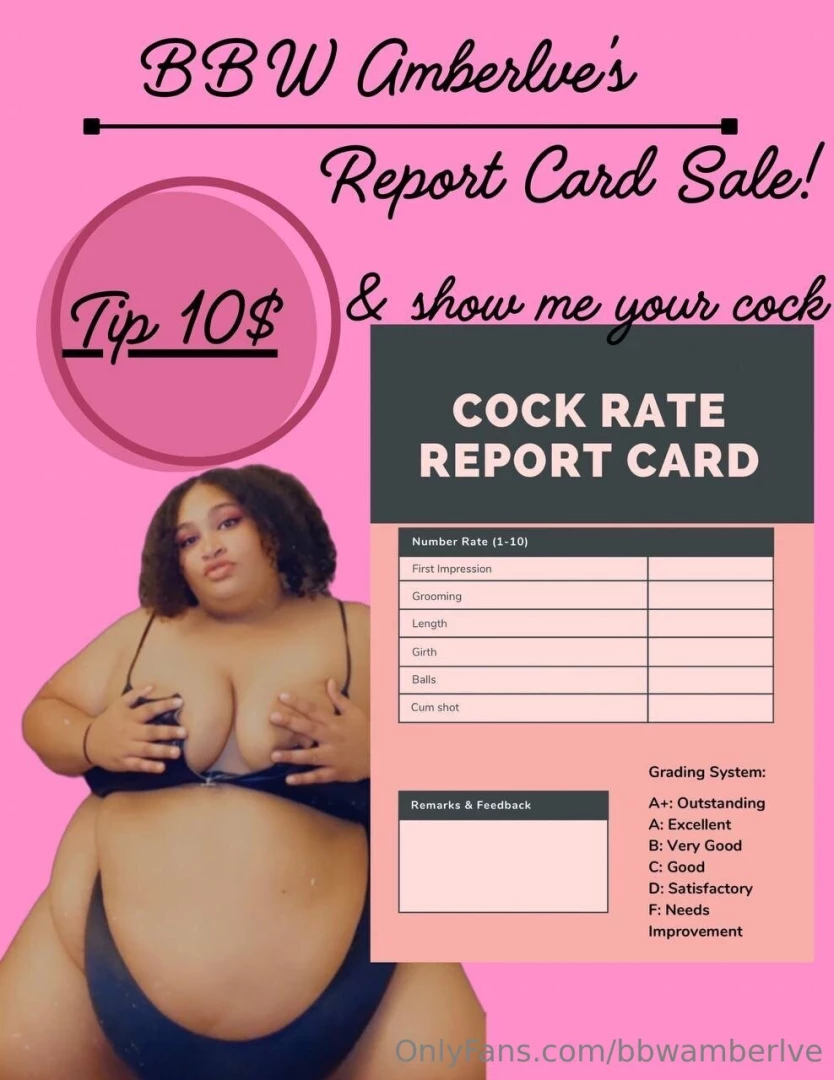 Let me give that cock a report card tip 10 and show me your cock 