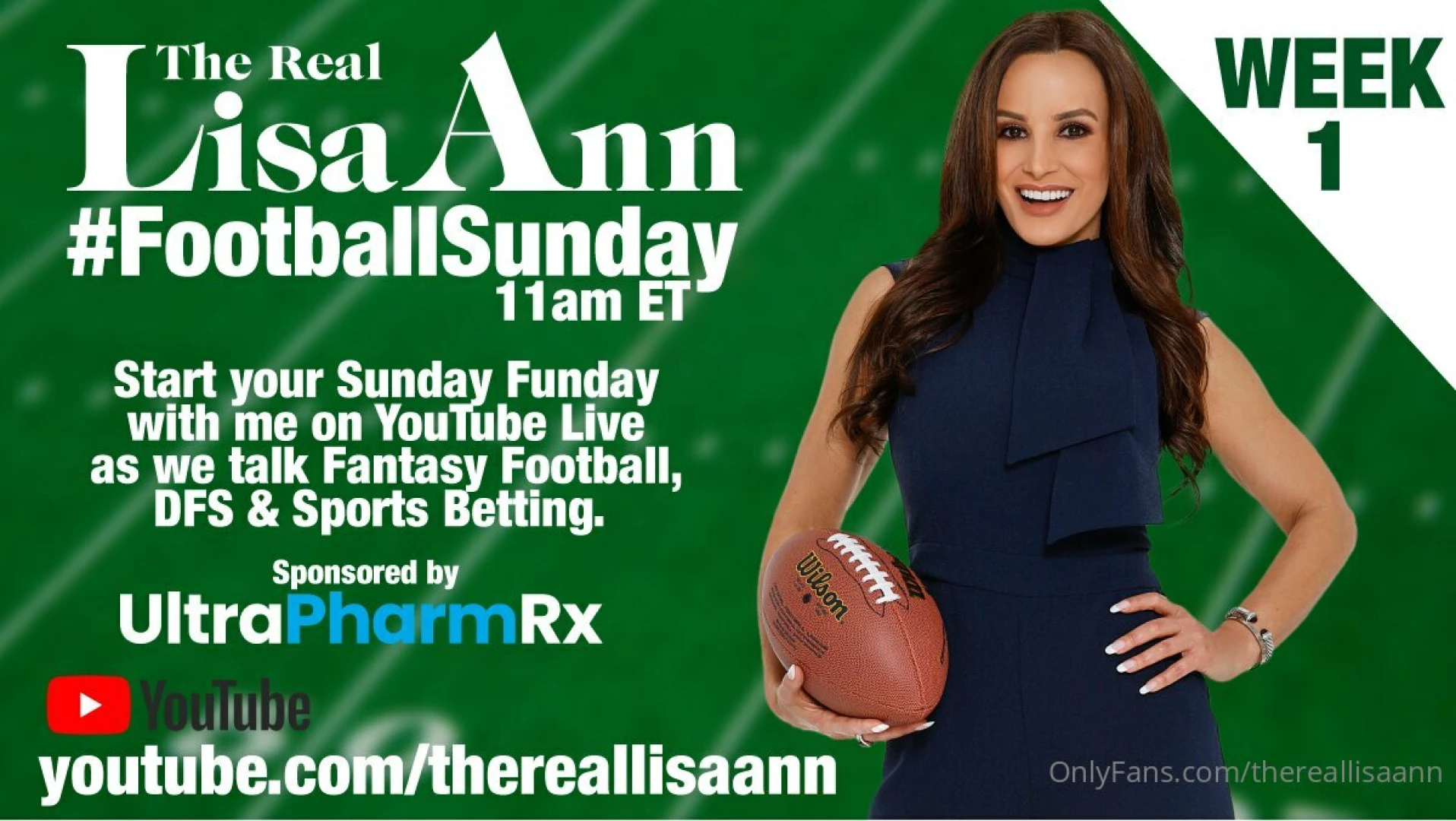 It s football sunday i will be hosting my weekly youtube live for any 