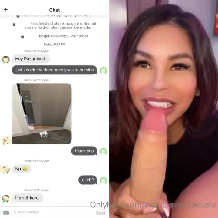 The instacart delivery guy was really hot so i kindly invited him in 