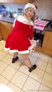 Your lucy claus is ready for you to deliver your package from behind