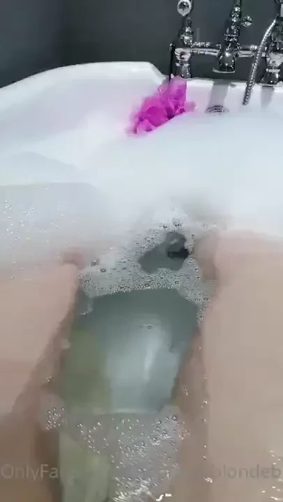 Nice relaxing hot bath check your messages 