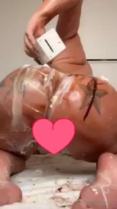 Super messy turning my body into a desert platter for you to clean