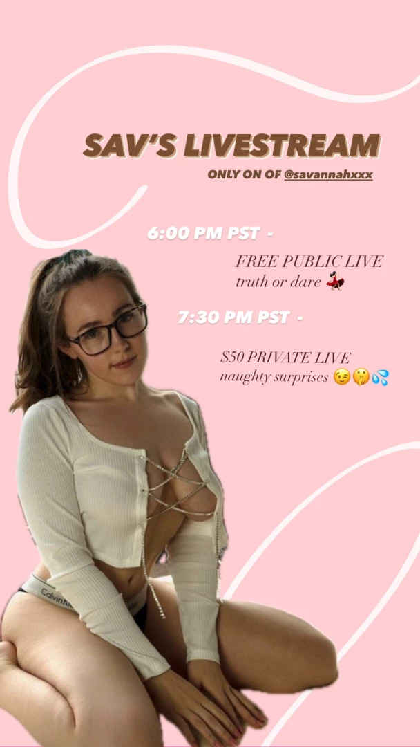 See you tonight at my live 6 pm pst better prep those spicy questions 