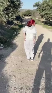 Being naughty outdoors