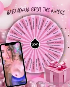 Special birthday spin the wheel let s celebrate my bday with my