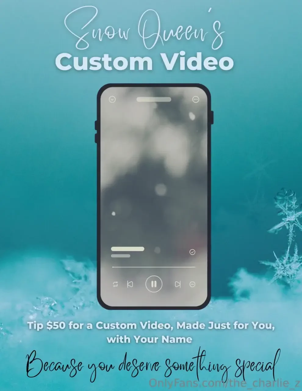 Get your custom video today for just 50 with name included 