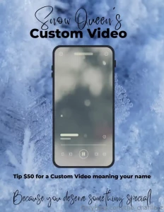 Moaning your name in a custom video - just today