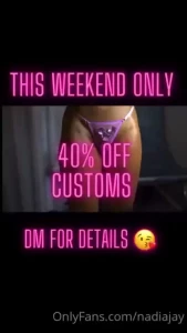 Last day for 40 off customs photosets videos lingerie skypes dm for me