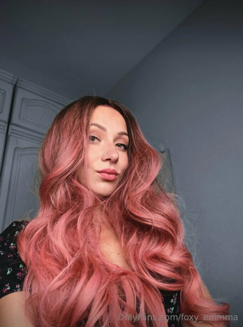 In a kaleidoscope of hues my hair cascades like a gentle waterfall 