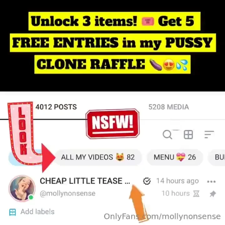 What are you waiting for your pussy clone awaits - mollynonsense click 