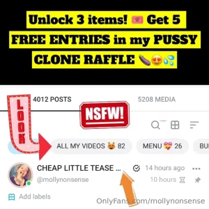 mollynonsense1 - What are you waiting for your pussy clone awaits - mollynonsense click 