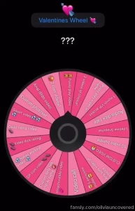 I want to be your valentine this year tip to spin the wheel and win a