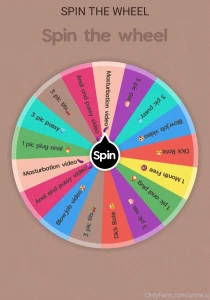 Spin the wheel 1 spin 5 2 spin 10 3 spin 15 4 spin 20 you will receive