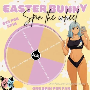 Bunny betting game spin wheel one spin with a great chance to win