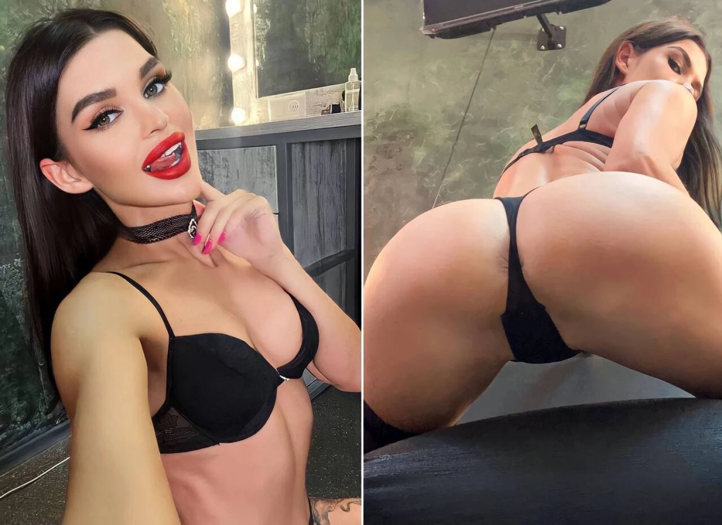 Sexy lady impersephone loves to play with her tongue with a hard dick part 11 