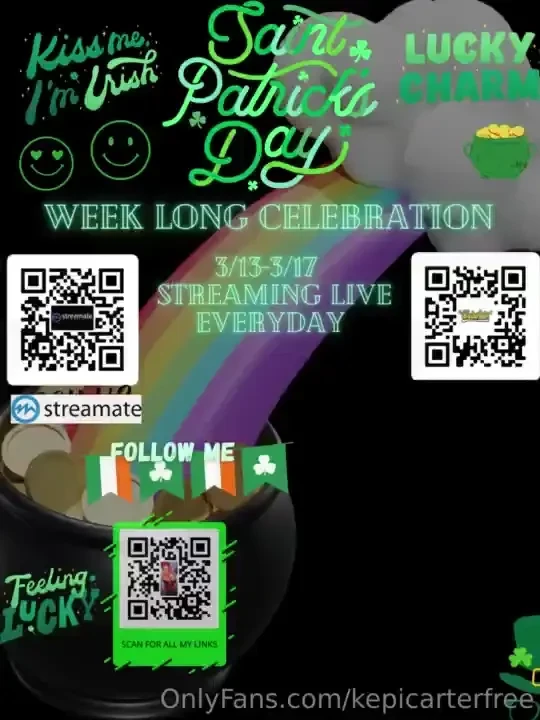 Cum join the fun this week for st patrick s day on chaturbate and 