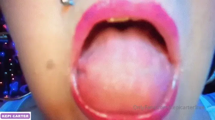 Kepi carter spits on her tits with tongue roll waving i have worked up 