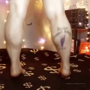 Slow motion flexing watch me flex walk and rub my sexy calves all in