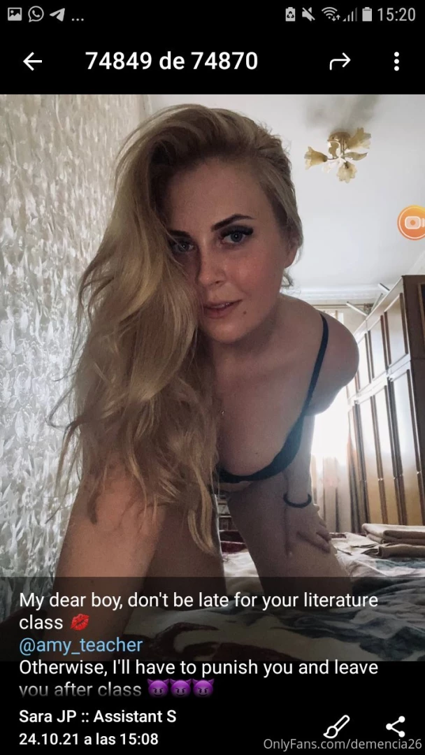 My dear boy don t be late for your literature class amy_teacher part 4 