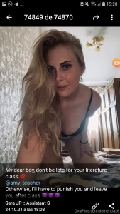 My dear boy don t be late for your literature class amy_teacher part 4