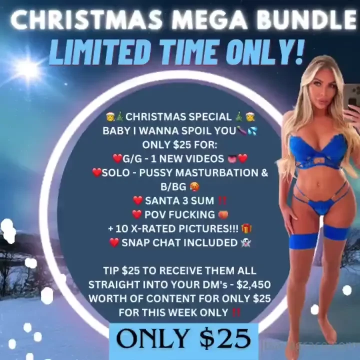 Christmas special baby i wanna spoil you only 25 for g g - 1 new 