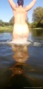 It was a little too hot to stay indoors today so i played in the river
