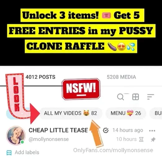 What are you waiting for your pussy clone awaits - open any 3 items to 
